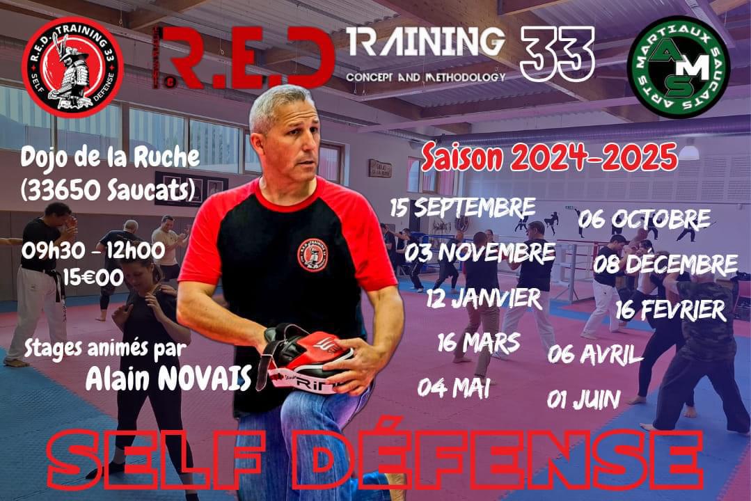 RED TRAINING 2024 25 AMS Arts Martiaux Saucats